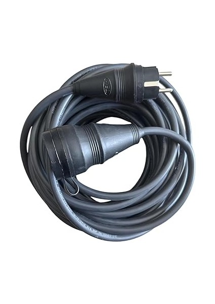Elektrikli Araba Şarj Uzatma Kablosu TOPRAKLI%100 Bakır 3x2.5mm (Siyah, 20 Metre) modelleri