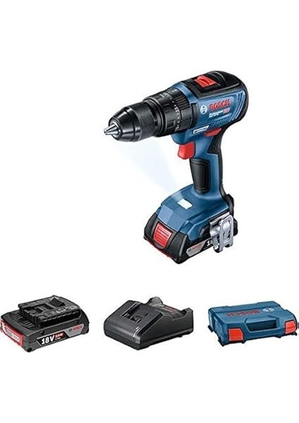 Professional Gsb 18V-50 Akülü Darbeli Delme Vidalama Makinesi (18 Volt, 2 x 2,0 Ah Akü, Şarj Cihazı, Yumuşak/sert Tork: 28/54 Nm; L-Case Plastik Çanta) fiyatları