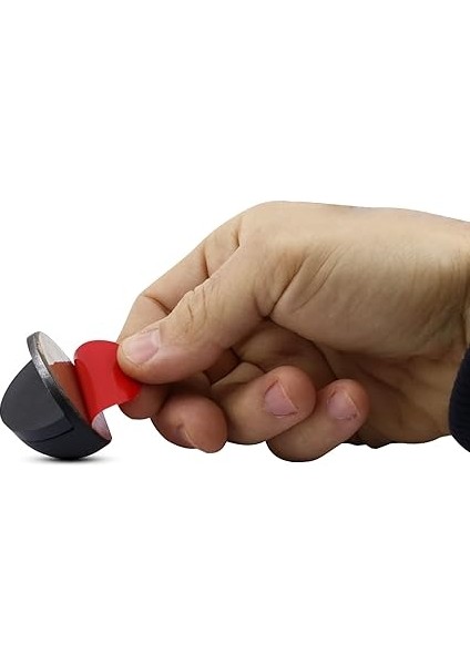 5 Adet Yarımay Kapı Stoperi Tamponu Kendinden Yapışkanlı Kapı Stopu Mat Siyah modelleri