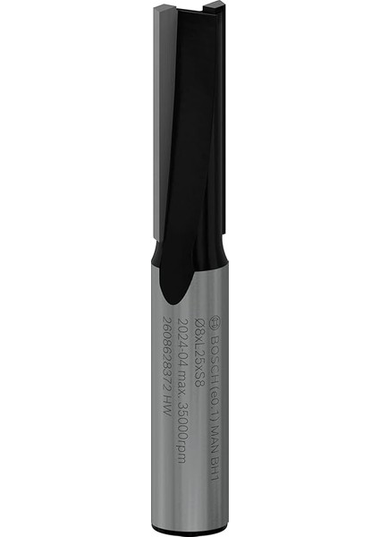 2 608 628 Aksesuarı 372 Kesici 8 Mm, D1 8 Mm, L 25,4 Mm, G 56 mm