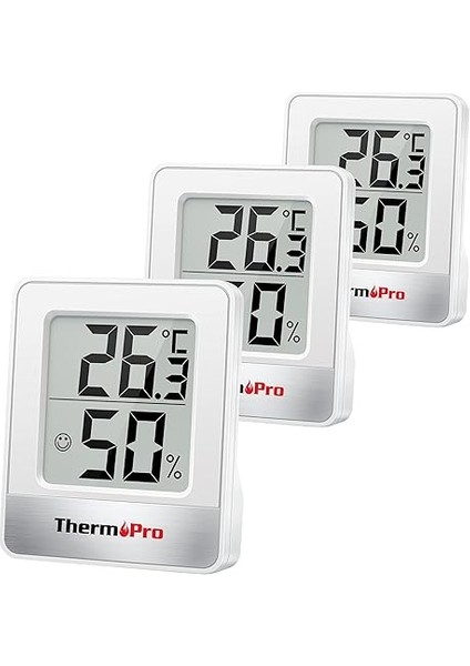 TP49-3 Dijital Oda Termometresi Kapalı Higrometre Mini Sıcaklık Monitörü Ev Ofis Hava Konforu Termo Higrometre Için Nem Ölçer