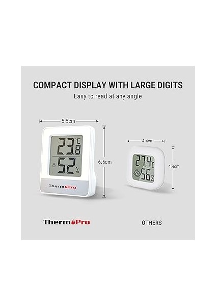TP49-3 Dijital Oda Termometresi Kapalı Higrometre Mini Sıcaklık Monitörü Ev Ofis Hava Konforu Termo Higrometre Için Nem Ölçer fiyatları