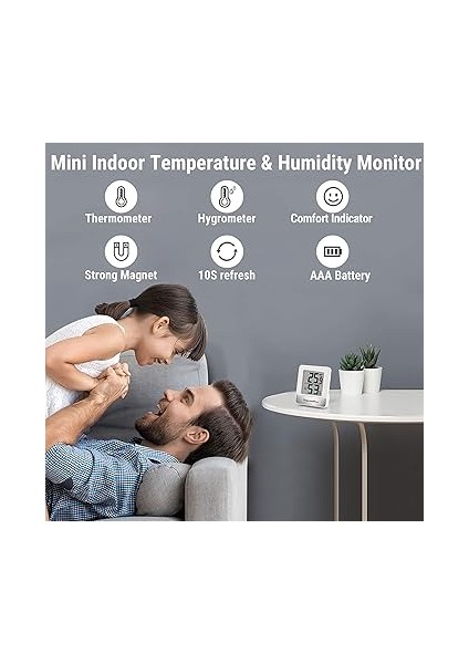 TP49-3 Dijital Oda Termometresi Kapalı Higrometre Mini Sıcaklık Monitörü Ev Ofis Hava Konforu Termo Higrometre Için Nem Ölçer modelleri
