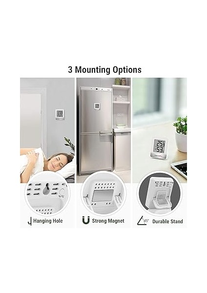 TP49-3 Dijital Oda Termometresi Kapalı Higrometre Mini Sıcaklık Monitörü Ev Ofis Hava Konforu Termo Higrometre Için Nem Ölçer indirimleri