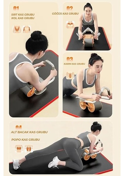 Çok Fonksiyonlu Mekik Aleti Çek Bırak Egzersiz Aleti Karın Egzersizi Dirsek Destekli indirimleri