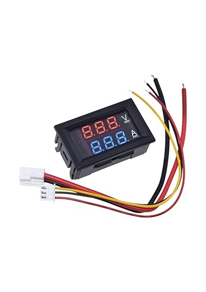 Dual Voltmetre Ampermetre Volt Akım Ölçer Dc 0-100V 10A Kırmızı-Mavi, Voltmetre, Ampermetre fiyatları