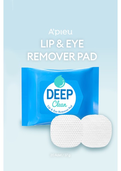 Göz & Dudak Makyaj Temizleyici Pamuk (20 Adet) A'PIEU Deep Clean Lip&Eye Remover Pad fırsatları