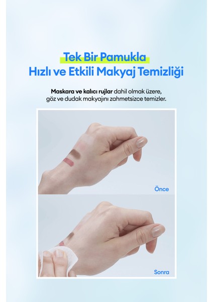 Göz & Dudak Makyaj Temizleyici Pamuk (20 Adet) A'PIEU Deep Clean Lip&Eye Remover Pad