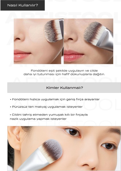 Ultra Yumuşak Dokulu Fondöten Fırçası Artistool Foundation Brush #105 indirimleri