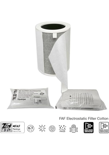 Fresh Air Filter 10/pcs Electrostatic Dust Trap Pre-Filter For Philips Purifier Serileri Ile Uyumlu Hava Temizleyici Filtre Üstü Elektrostatik Toz Tutucu Koruyucu (AC1711- AC1715) fiyatları