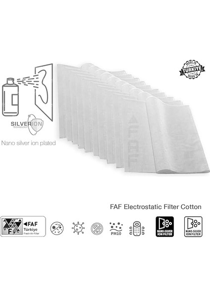 Fresh Air Filter 10/pcs Electrostatic Dust Trap Pre-Filter For Philips Purifier Serileri Ile Uyumlu Hava Temizleyici Filtre Üstü Elektrostatik Toz Tutucu Koruyucu (AC1711- AC1715) modelleri
