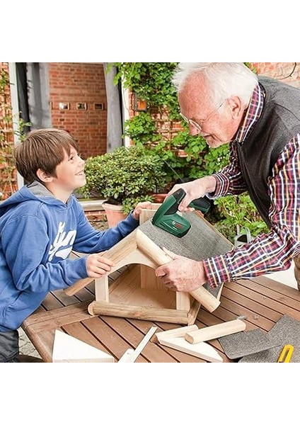 Akülü Zımba Veya Çivi Çakma Tabancası (Entegre Akü, 3.6 Volt, 30 Darbe/dak, Metal Kutuda) modelleri