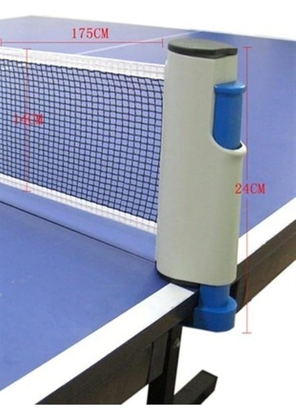 Portatif Açılır Kapanır Ayarlanabilir Masa Tenisi File ve 2 Raket 3 Top Set Kırmızı - Siyah fiyatları