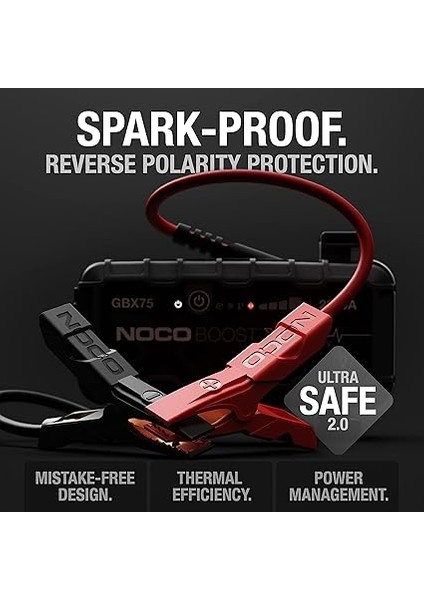 GBX75 12V 2500AMP Ultrasafe Lityum Akü Takviye + Powerbank + LED Lamba fırsatları