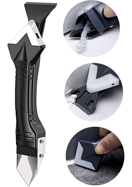 Fayans Silikon Sıyırıcı Derz Kazıyıcı ve Uygulayıcı Aparat 3ü1 Arada