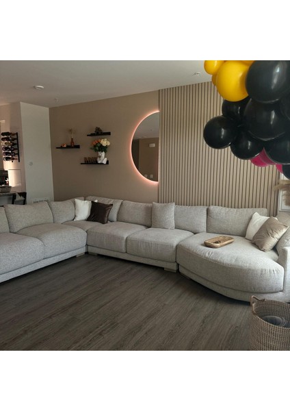 Luna Yarım Daire LED Ayna – Modern Minimal Form modelleri