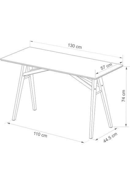 Doğal Kayın Masif Ahşap Çalışma Masası – 130X57X74 cm – Iskandinav Tarz, El Yapımı, Organik Koruyuculu Ahşap Masa – Ev ve Ofis Kullanımı Için fiyatları