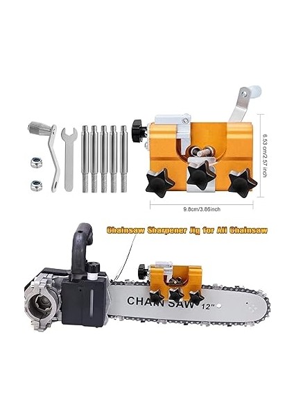 Testere Bileyici Jig, Hızlı Bileme Taşınabilir Testere Bileme Alet Seti, Her Türlü Zincirli Testereler ve Elektrikli Testereler Için Uygun fiyatları