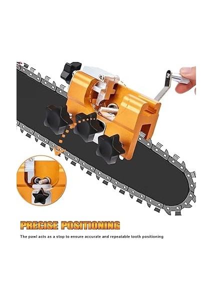 Testere Bileyici Jig, Hızlı Bileme Taşınabilir Testere Bileme Alet Seti, Her Türlü Zincirli Testereler ve Elektrikli Testereler Için Uygun indirimleri