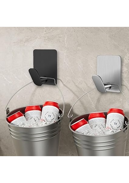 Delme Gerektirmeyen Havlu Askısı 6 Adet Kendinden Yapışkanlı Paslanmaz Çelik Havlu Askısı Yapışkan Kancası Elbise Askısı Duvar Askısı Kapı Kancası Mutfak ve Banyo Için Gümüş indirimleri