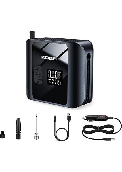 KB420 12 V 150 Psı Dijital Basınç Göstergeli LED Aydınlatmalı Lastik Şişirme Pompası