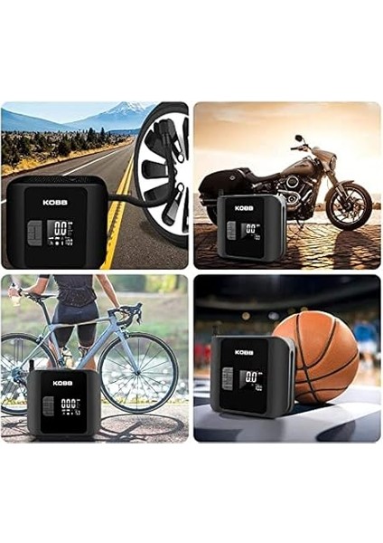 KB420 12 V 150 Psı Dijital Basınç Göstergeli LED Aydınlatmalı Lastik Şişirme Pompası fiyatları