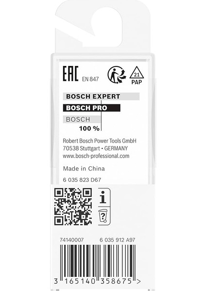 Professional Aksesuar 2608 628 406 V Oluk Freze 8 Mm, D1 11 Mm, Uzunluk 14 Mm, G 45 Mm, 60° fırsatları