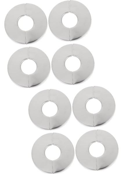 8 Delikli Boru Kapağı Musluk Kapakları Paslanmaz Boru Kapağı Boru Dekorasyon Kapakları Sıhhi Tesisat Kapak Plakaları Su Borusu Için Rozet Kapağı Borular Için Kapak