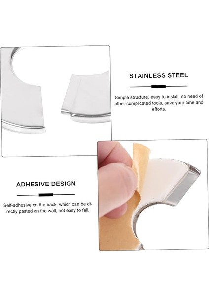 8 Delikli Boru Kapağı Musluk Kapakları Paslanmaz Boru Kapağı Boru Dekorasyon Kapakları Sıhhi Tesisat Kapak Plakaları Su Borusu Için Rozet Kapağı Borular Için Kapak indirimleri