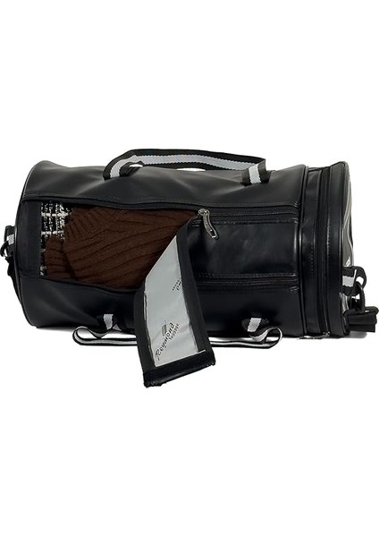 Spor Çantası Seyahat | Suni Deri Gym Bag | Silindir Tasarım Unisex | Fitness Spor Salonu Çanta | El ve Omuz Askılı indirimleri