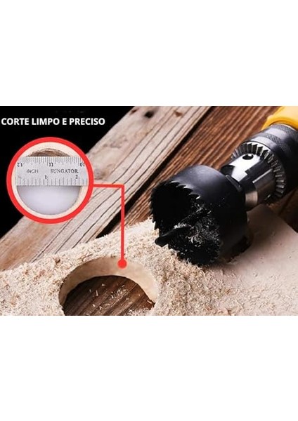 11 Parça Buat Açma Panç Seti Duvar Ahşap Plastik Kartonpiyer Daire Delik Açma Aparatı Aleti Matkap Ucu Delici Testere fırsatları