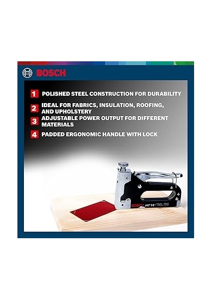 Professional Accessories 603038001 El Zımbası Ht 14 (Ahşap, Zımba Tipi 41), Siyah, 1 Adet indirimleri