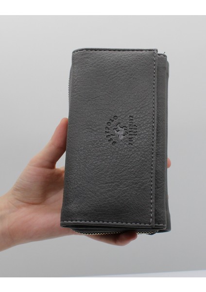 Gri Bozuk Para Gözlü Bol Kartlıklı Büyük Kadın Cüzdanı 005 modelleri