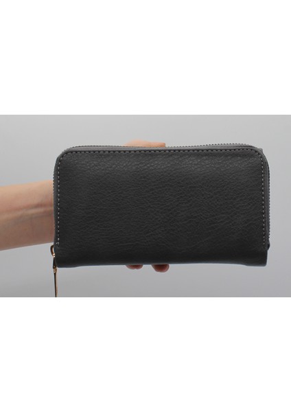 Gri Bozuk Para Gözlü Bol Kartlıklı Büyük Kadın Cüzdanı 005 fırsatları