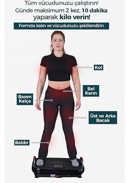 Plus Model Vibration Plate Yüksek Titreşimli Zayıflama, Egzersiz ve Spor Cihazı - Kondisyon ve Spor Aleti modelleri