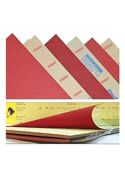 Set) Su Zımparası Kağıt Far Temizle Parlatma Ince Kalın Kum Set 3000-2500-2000-1500-1000 Kum indirimleri
