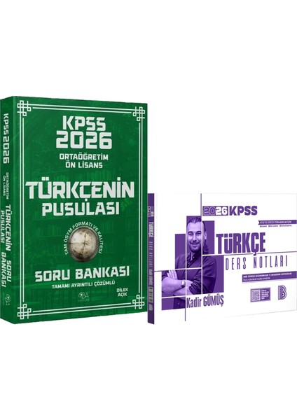 2026 Lise Ortaöğretim Ön Lisans Türkçenin Pusulası Soru Çözümlü - 2026 Kpss Türkçe Ders Notları
