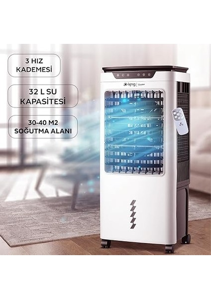 KPS6102 Furioso Hava Soğutucu | 32L Su Hazneli Portatif Soğutucu fiyatları