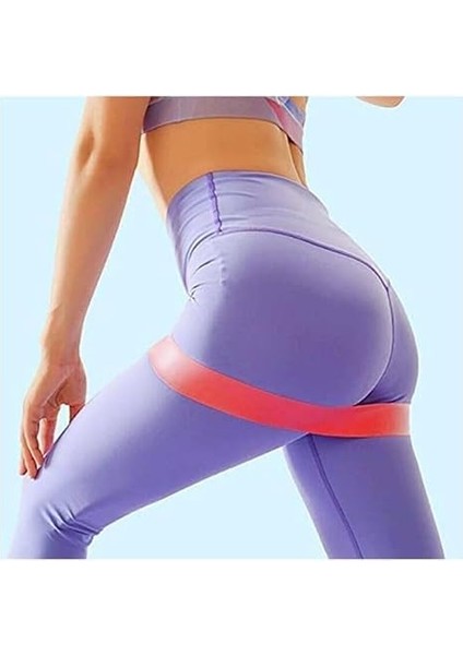 Bandı 5 Adet Farklı Dirençte Pilates Squat Aerobik Bandı - Hafif,orta,sert Çalışma Lastiği-Evde Ofiste Spor Karın Kası Sıkılaşma Seti Saklama Poşeti Hediyeli fiyatları