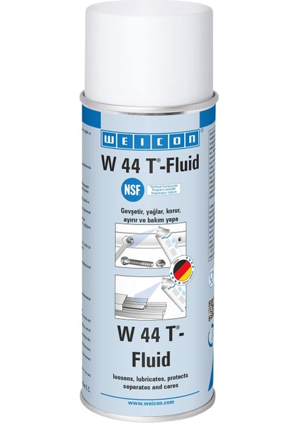 W 44 T-Fluid | 400 ml | Hassas Alanlar Için Çok Işlevli Yağ