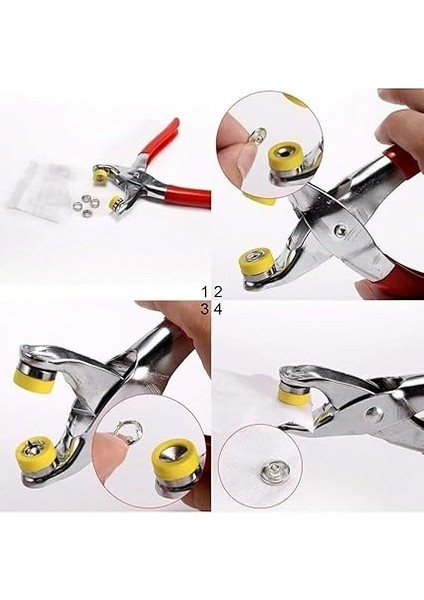 Home 9.5 mm Metal Çıtçıt El Pensesi Seti – Gömlek, Bebek Kıyafetleri, Elbise, Ceket, Yelek ve Kumaşlar Için Dayanıklı Montaj Aracı indirimleri