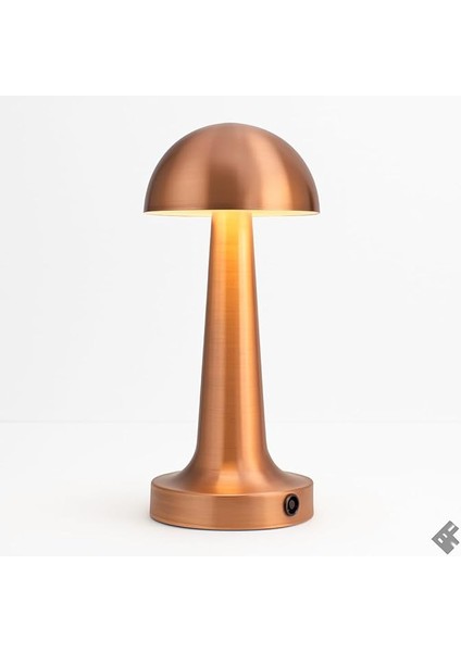 Şarjlı Dokunmatik Masa Lambası Atina Bronz | 3 Renk Modu | Dimmerli Taşınabilir Şarjlı Lamba | USB Şarjlı Cafe Restoran Masa Lambası | Şık ve Kompakt Tasarım modelleri