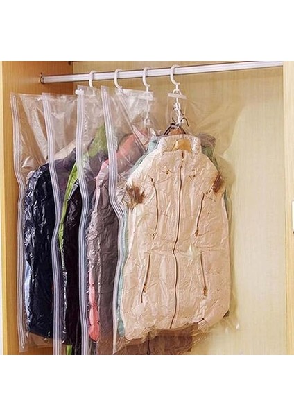 Vakumlu Hurç, Dolap Düzenleyici Elbise Saklama Poşeti,%80 Yer TASARRUFU,1ADET 90X60CM,1ADET 105X70CM,1ADET 145X70CM (Elbise Seti 3'lü) fiyatları