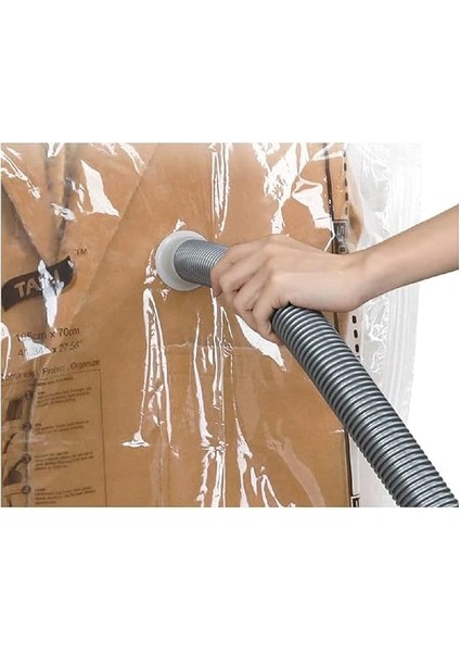 Vakumlu Hurç, Dolap Düzenleyici Elbise Saklama Poşeti,%80 Yer TASARRUFU,1ADET 90X60CM,1ADET 105X70CM,1ADET 145X70CM (Elbise Seti 3'lü) fırsatları