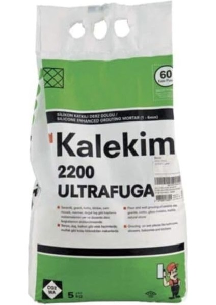 2211 Ultra Fuga Slikonlu Derz Dolgu Beyaz 5 kg