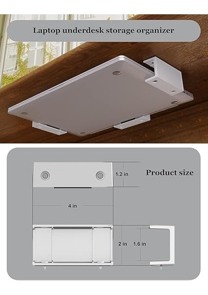 Çok Fonksiyonlu Masa Altı Tutucular – Dizüstü Bilgisayar, Tablet, Klavye ve Daha Fazlası Için Yer Tasarruflu Saklama – Çalışma Alanınızı Optimize Edin – Vida Veya Yapışkan Bant ile Kolay Montaj fiyatları