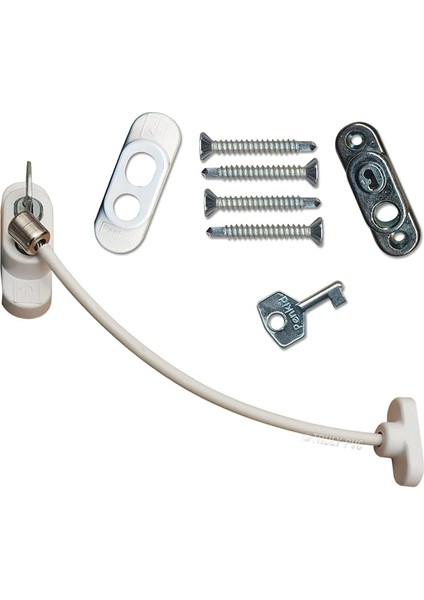 Kablolu Pvc Pencere Kilidi, 5'li Set
