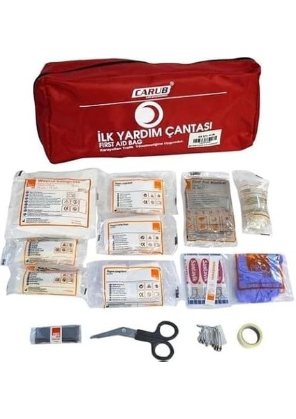 Ilk Yardım Çantası Belgeli Kumaş Çantalı Yönetmeliğe Uygun modelleri