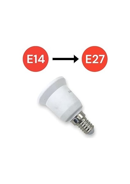 E14 'den E27 'e Dönüştürücü Duy - Pratik ve Güvenli Çözüm E27 To E14 Duy Dönüştürücü fırsatları