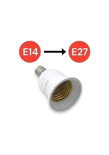 E14 'den E27 'e Dönüştürücü Duy - Pratik ve Güvenli Çözüm E27 To E14 Duy Dönüştürücü indirimleri